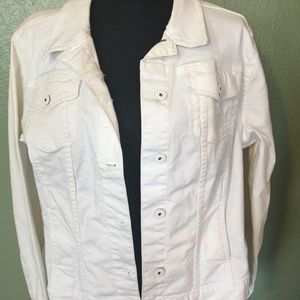 White Liz Claiborne jean jacket